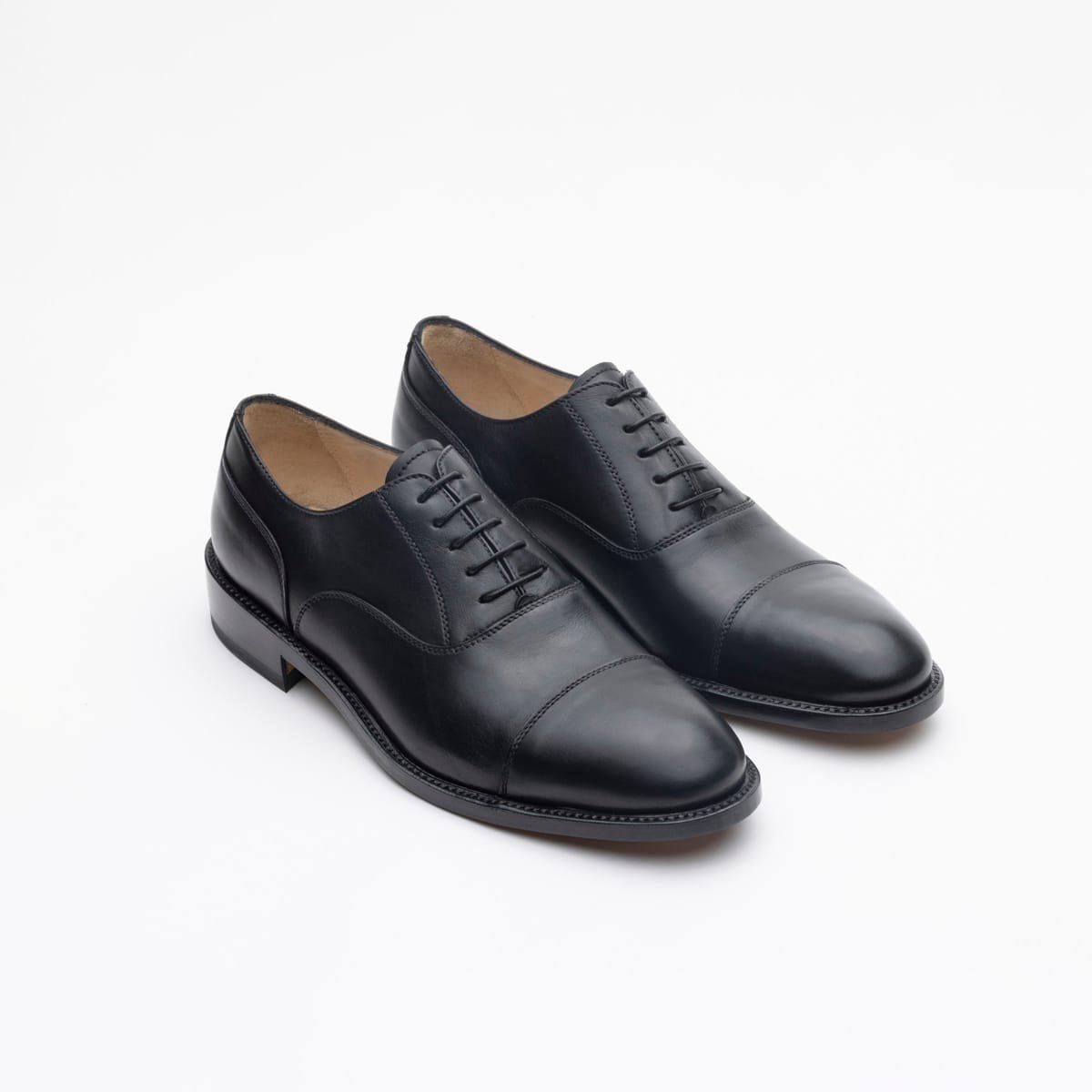 francesina oxford uomo in pelle nero valezani made in italy
