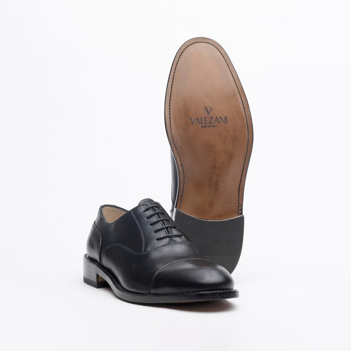 Oxford nero uomo Rotonda luxury artigianali | Valezani - immagine 4