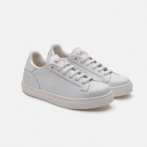 valezani sneakers donna in pelle bianca bianca made in italy